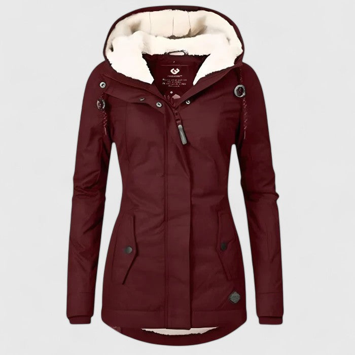 Women's Lightweight Hooded Packable Rain Jacket