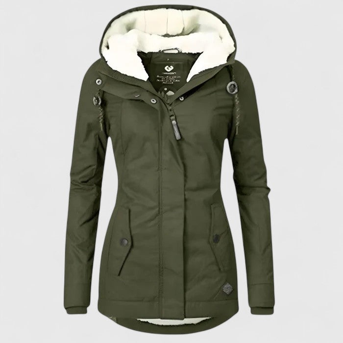 Women's Lightweight Hooded Packable Rain Jacket