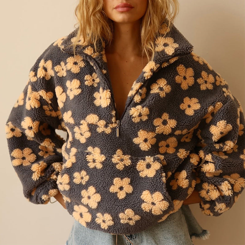 Women’s Cosy Floral Print Jumper