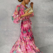 Women’s Floral Print Wrap Dress