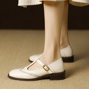 Women’s Classic Buckle Strap Round Toe Mary Jane Shoes