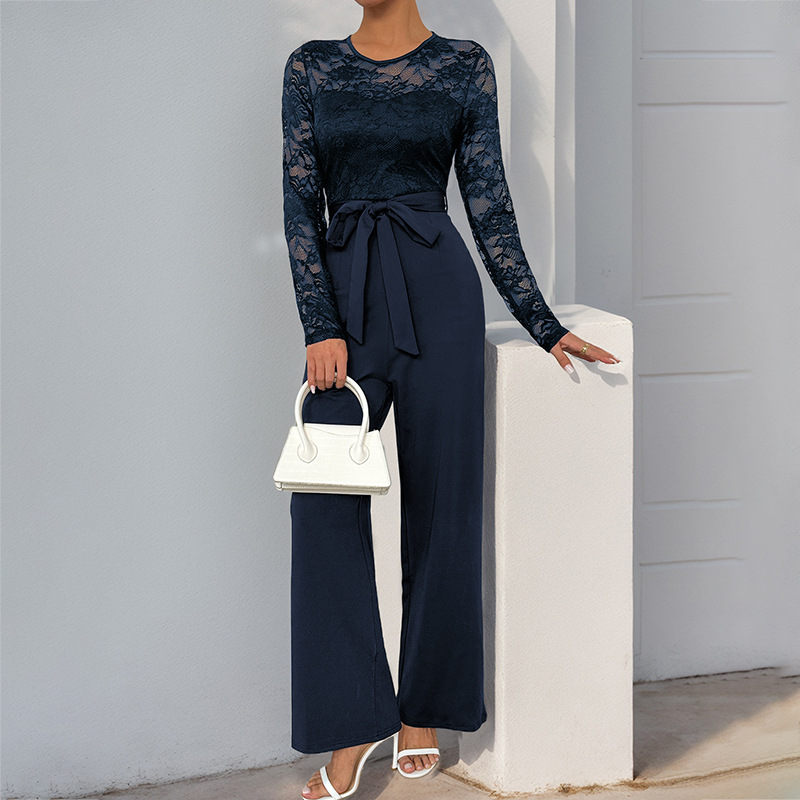 Women’s Bell Sleeve Wide Leg Jumpsuit
