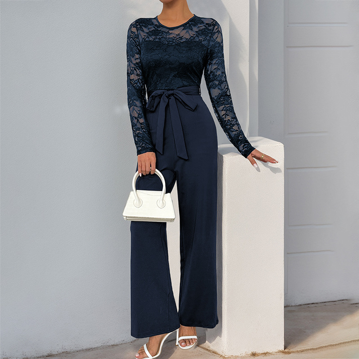 Women’s Bell Sleeve Wide Leg Jumpsuit