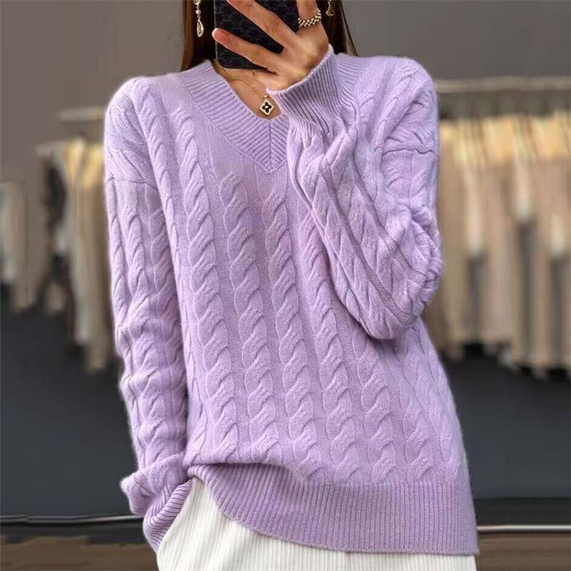 Women’s Knit Long Sleeve Pullover Sweater