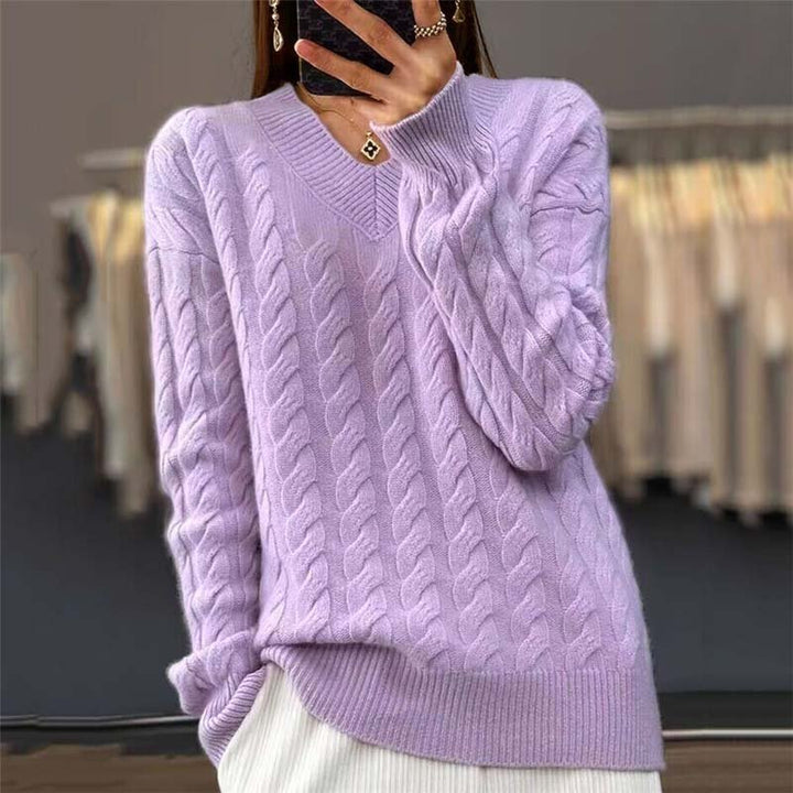 Women’s Knit Long Sleeve Pullover Sweater