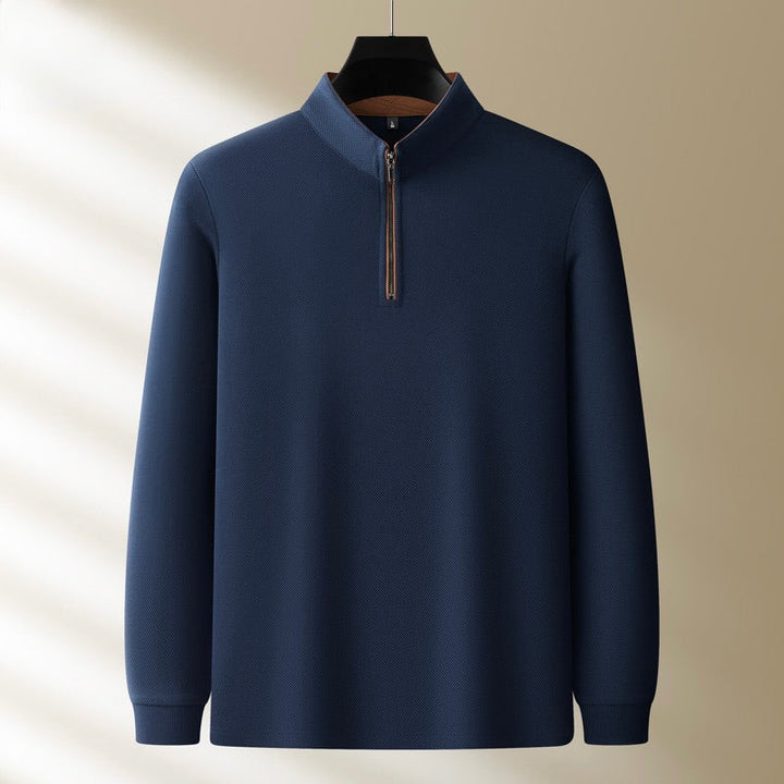 Men’s Quarter Zip Mock Neck Sweater