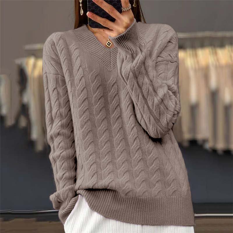 Women’s Knit Long Sleeve Pullover Sweater
