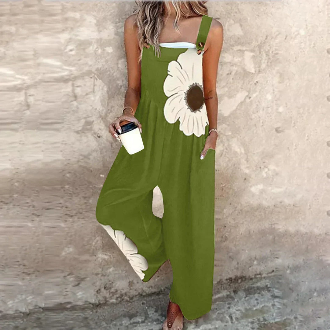 Women’s Comfortable Printed Overalls