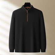 Men’s Quarter Zip Mock Neck Sweater