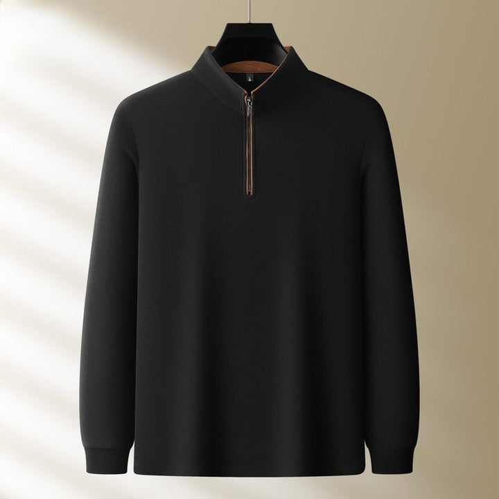 Men’s Quarter Zip Mock Neck Sweater