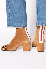 Women’s Printed Mid Heel Ankle Boots