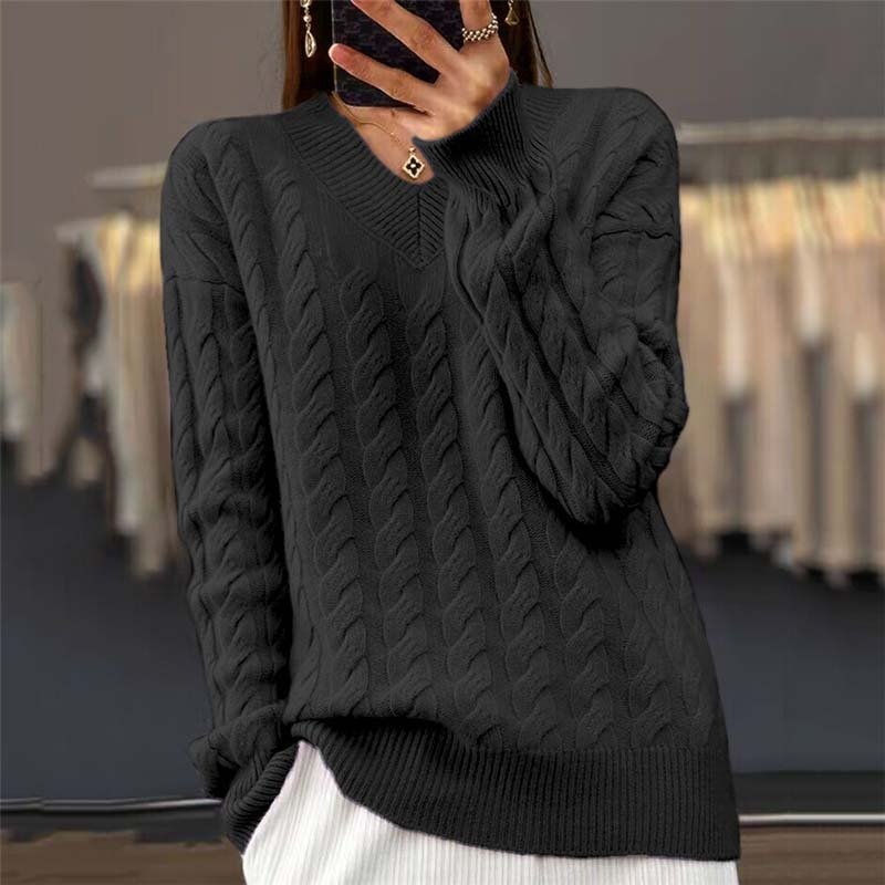 Women’s Knit Long Sleeve Pullover Sweater