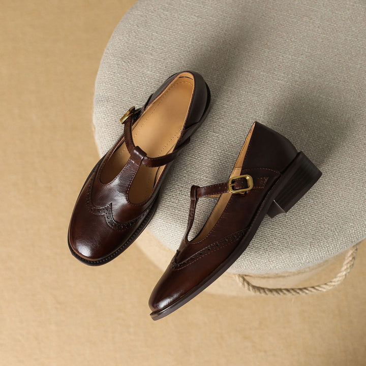 Women’s Classic Buckle Strap Round Toe Mary Jane Shoes