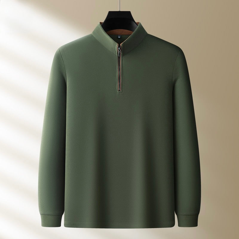Men’s Quarter Zip Mock Neck Sweater