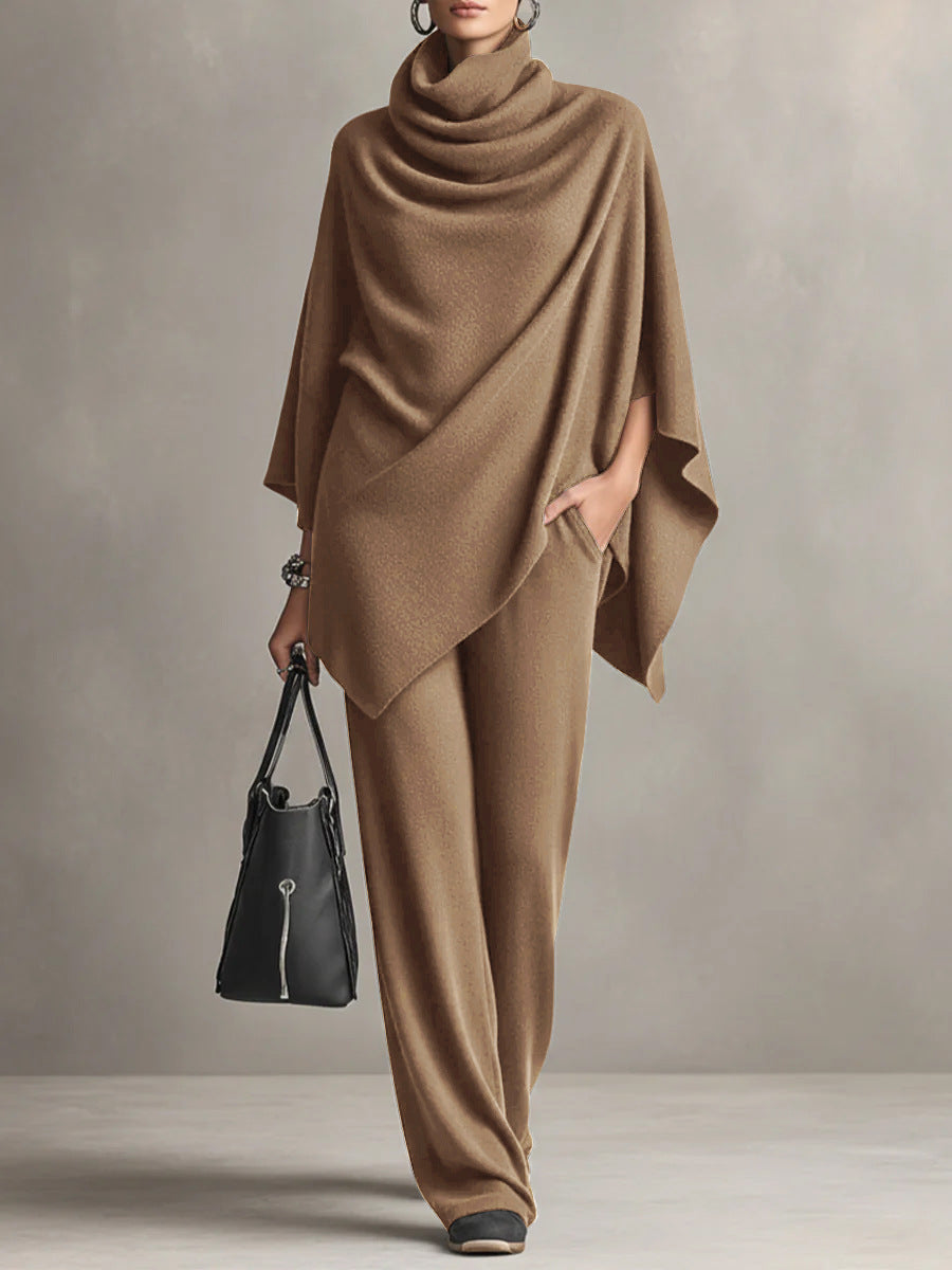 Women’s Elegant Draped Two-Piece Set