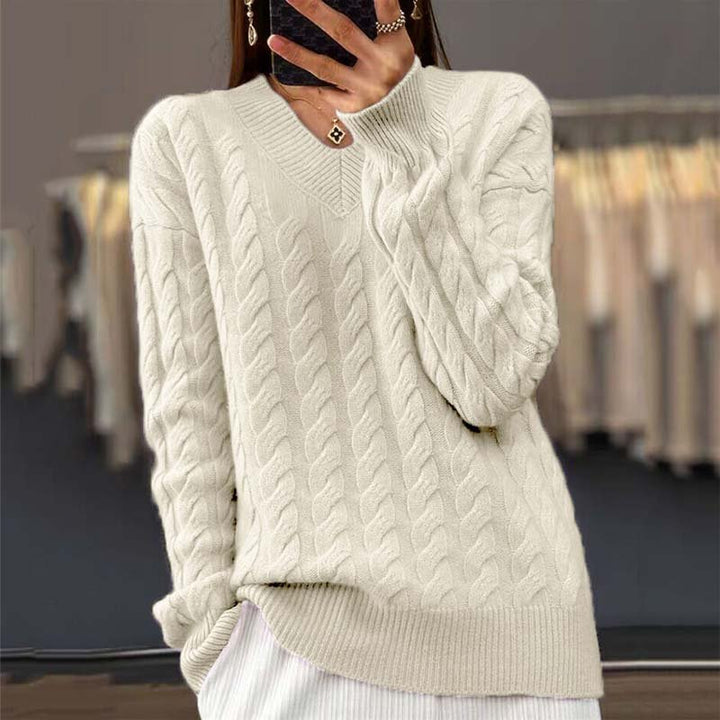 Women’s Knit Long Sleeve Pullover Sweater