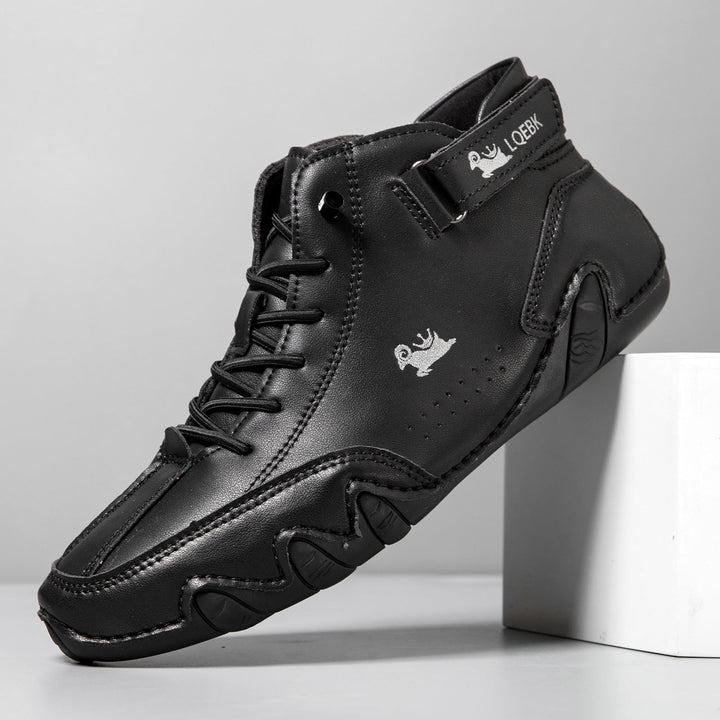 Men’s High-Top Octopus Print Casual Boots