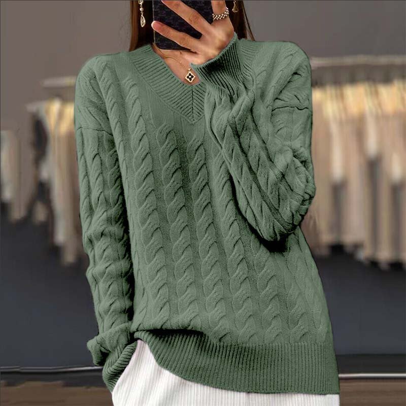 Women’s Knit Long Sleeve Pullover Sweater