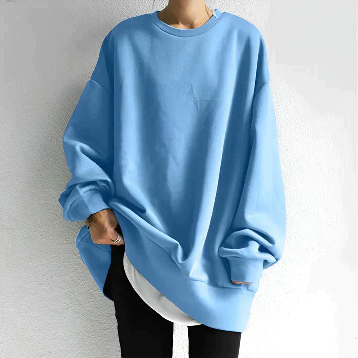 Women’s Oversized Round Neck Pullover Sweater
