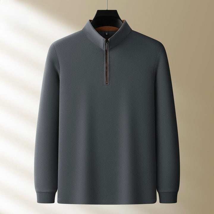 Men’s Quarter Zip Mock Neck Sweater