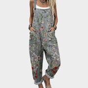 Women’s Printed Relaxed Fit Overalls