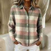Women’s Soft Pastel Checked Sweater