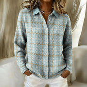 Women’s Soft Plaid Pullover Sweater