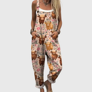 Women’s Casual Printed Relaxed Fit Jumpsuit