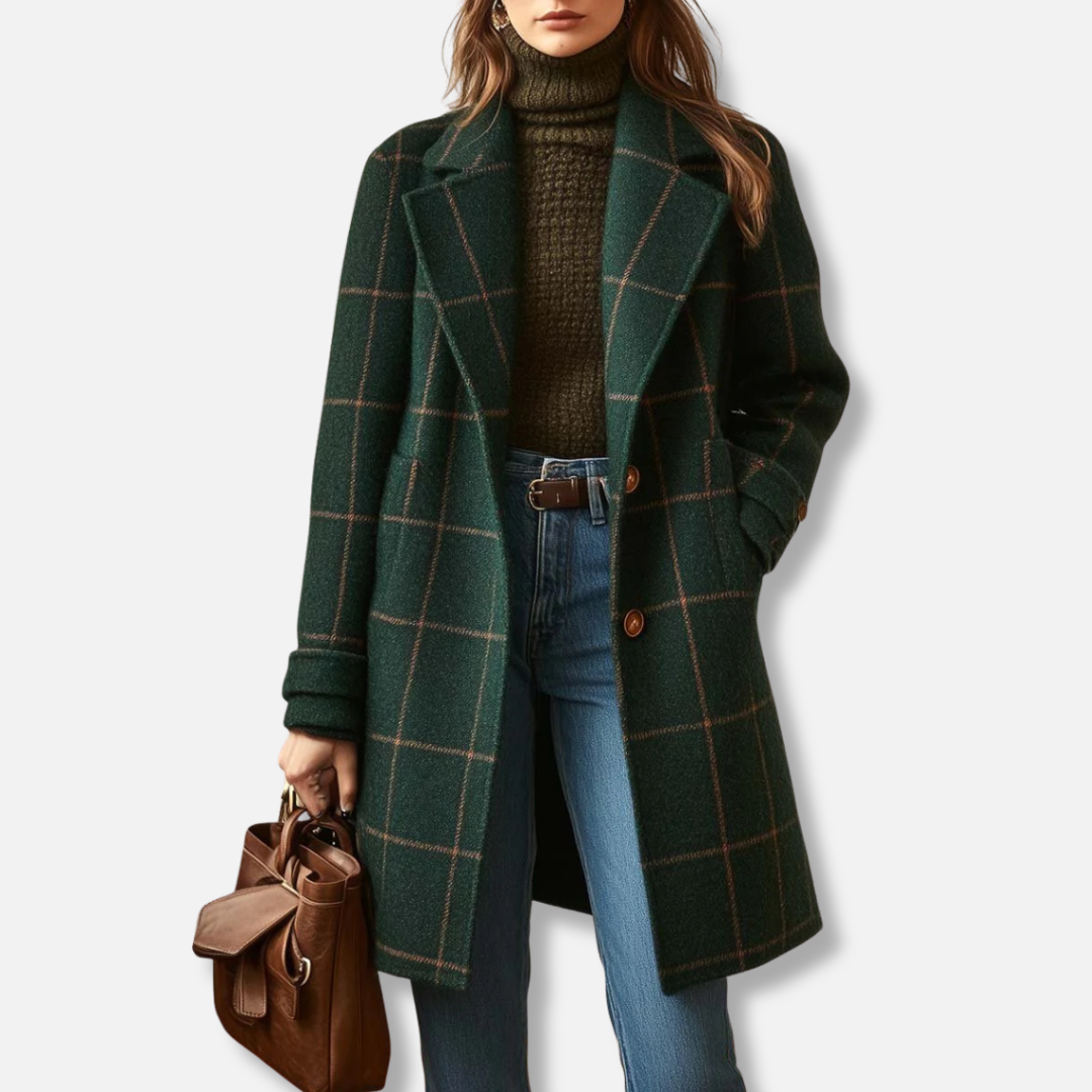 Women’s Plaid Long Coat