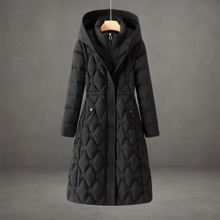 Women’s Long Quilted Hooded Winter Coat