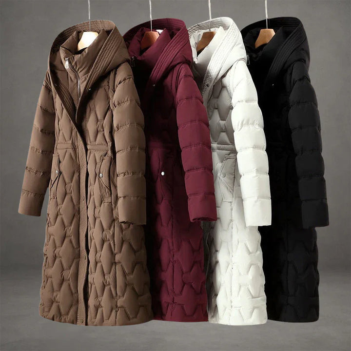 Women’s Long Quilted Hooded Winter Coat
