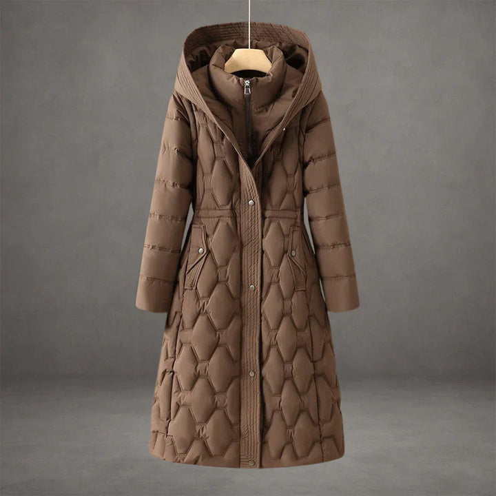 Women’s Long Quilted Hooded Winter Coat
