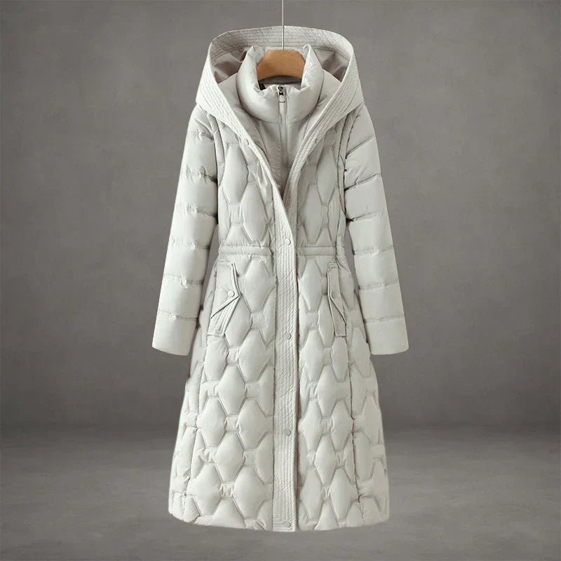 Women’s Long Quilted Hooded Winter Coat