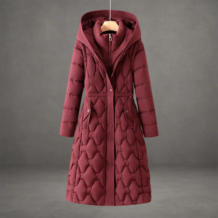 Women’s Long Quilted Hooded Winter Coat