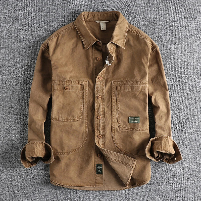 Men’s Long Sleeve Button Down Workwear Shirt