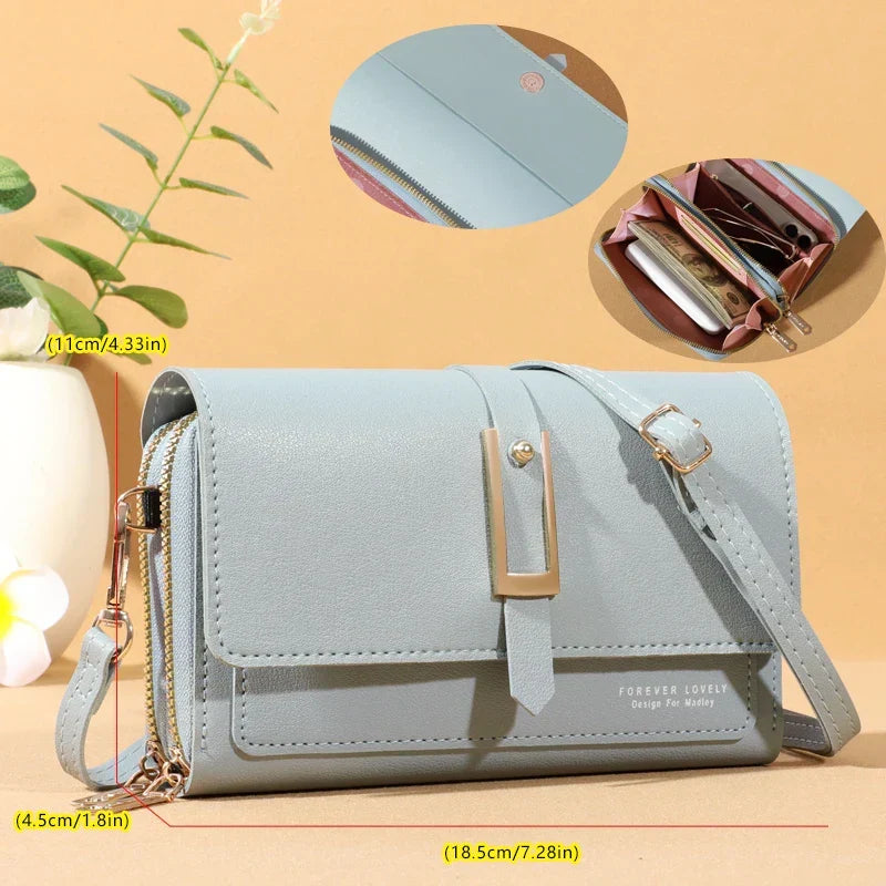 Women’s Compact Phone And Card Holder Crossbody Bag