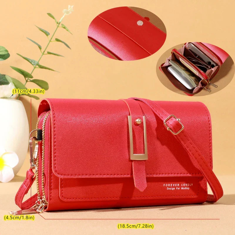 Women’s Compact Phone And Card Holder Crossbody Bag