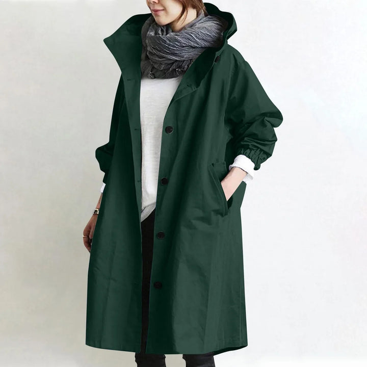 Women’s Hooded Longline Trench Coat