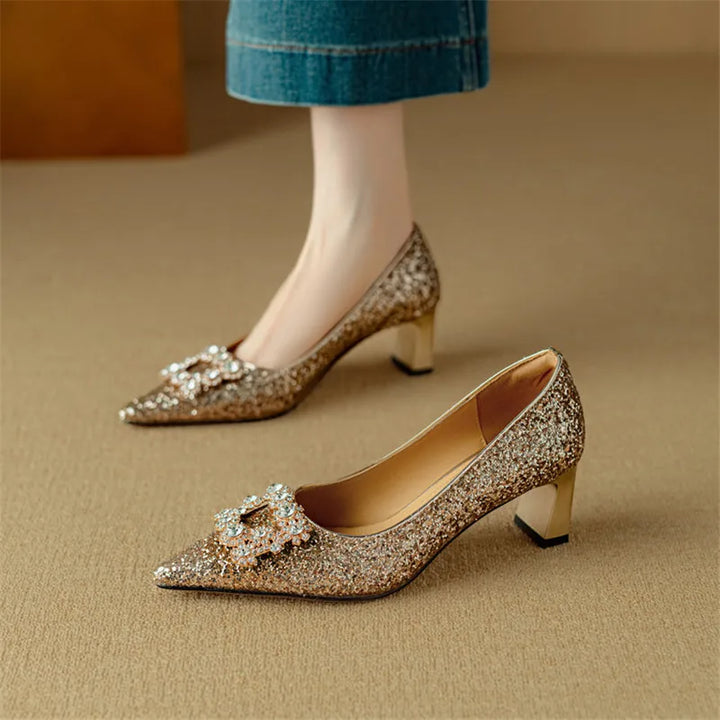 Women’s Glitter Stiletto Pumps