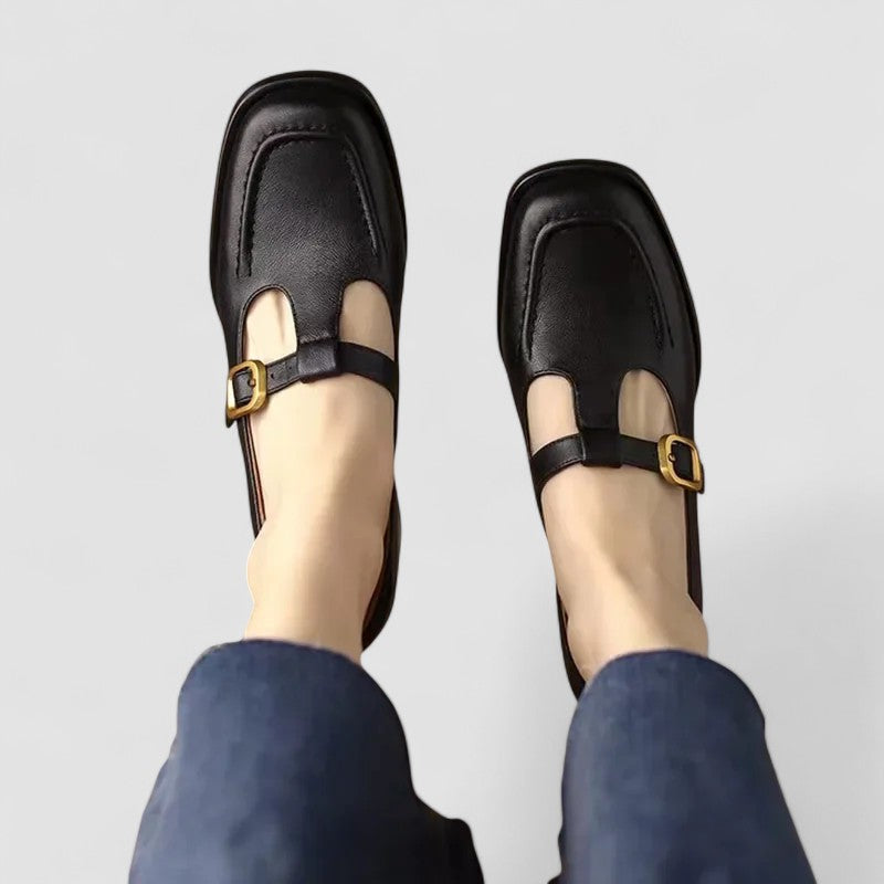 Women’s Comfort Adjustable Strap Mary Jane Flats