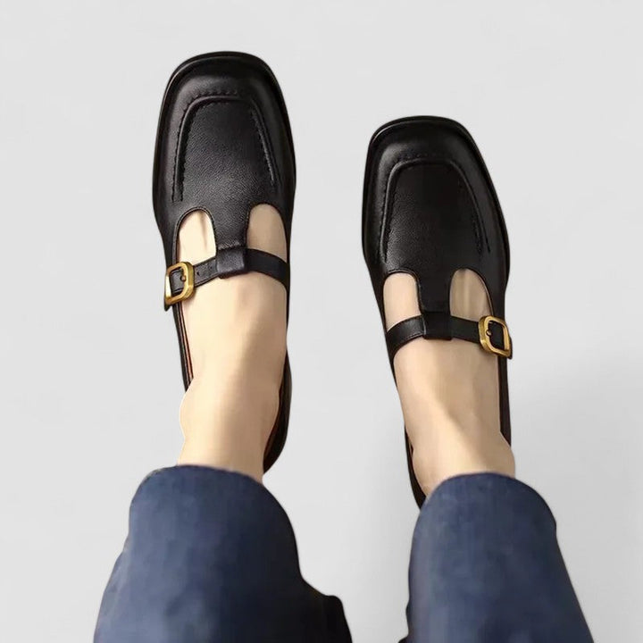 Women’s Comfort Adjustable Strap Mary Jane Flats
