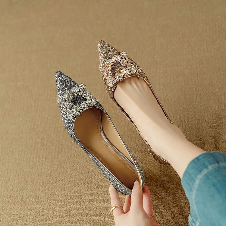 Women’s Glitter Stiletto Pumps