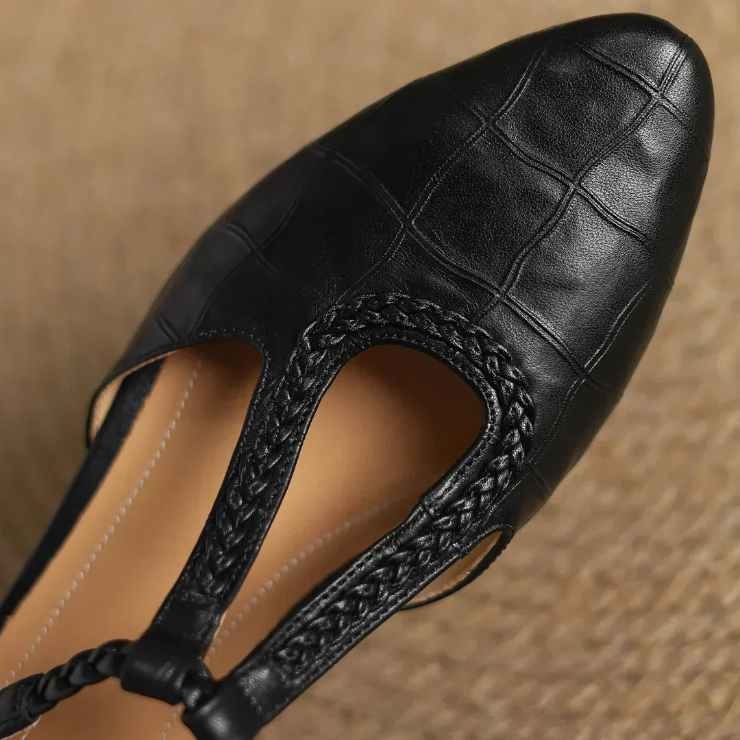 Women’s Buckle Strap Round Toe Mary Jane Shoes