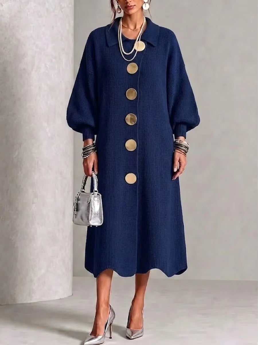 Women’s Long Sleeve Button-Down Dress