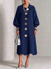 Women’s Long Sleeve Button-Down Dress