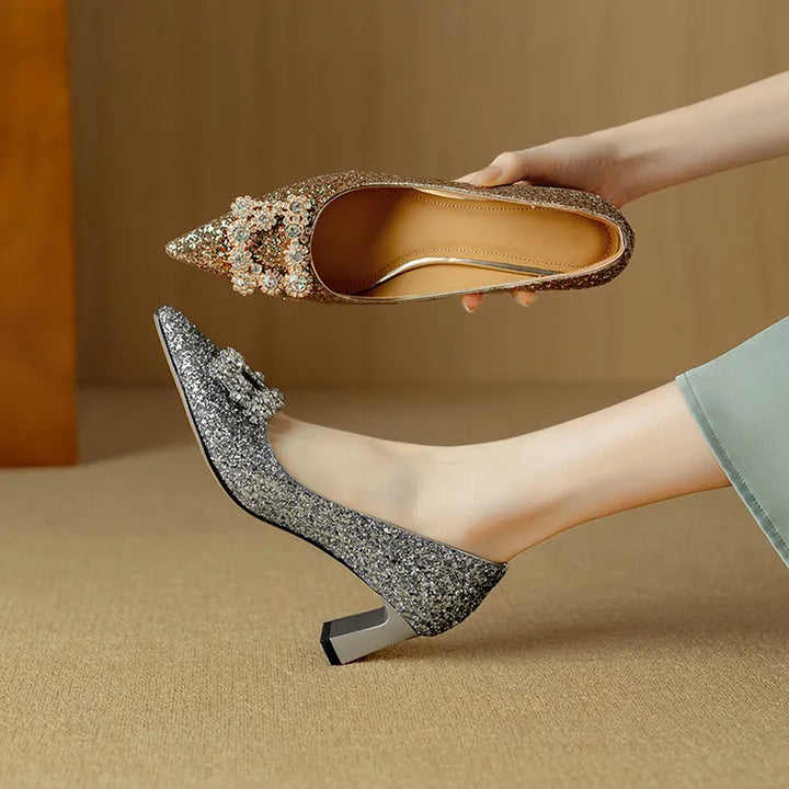 Women’s Glitter Stiletto Pumps