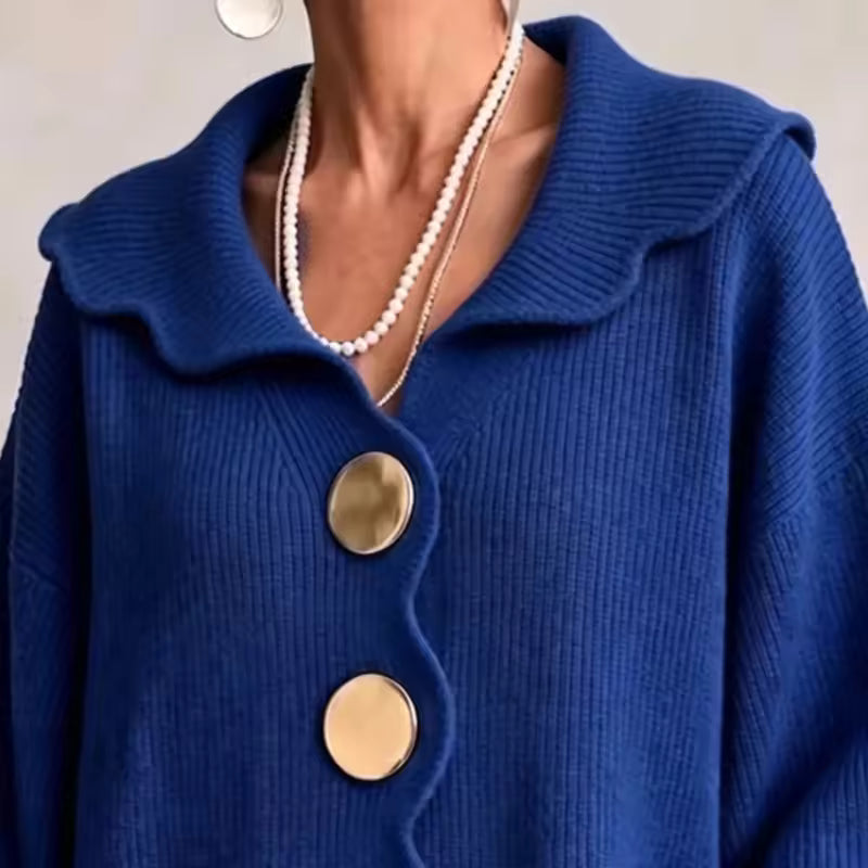 Women’s Ribbed Knit Button Front Cardigan