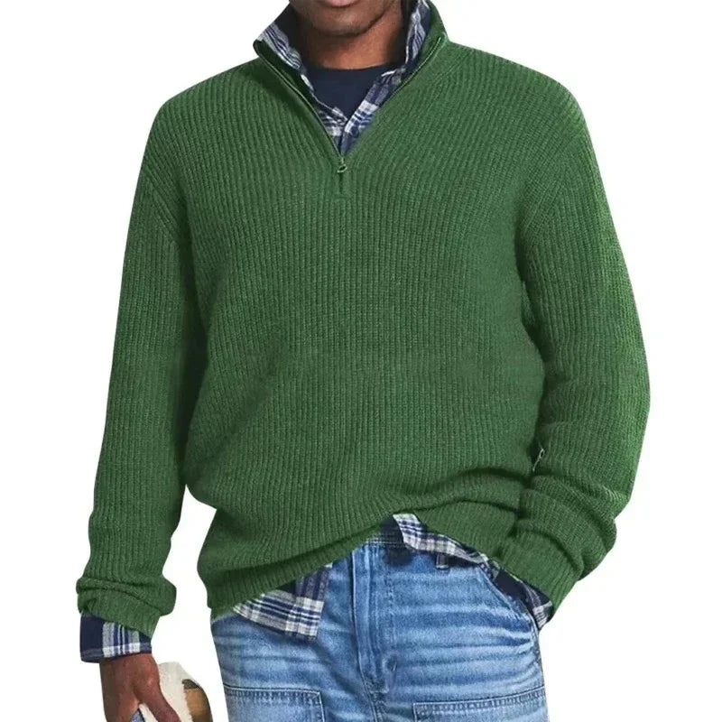 Men’s Casual Zip-Up Sweater