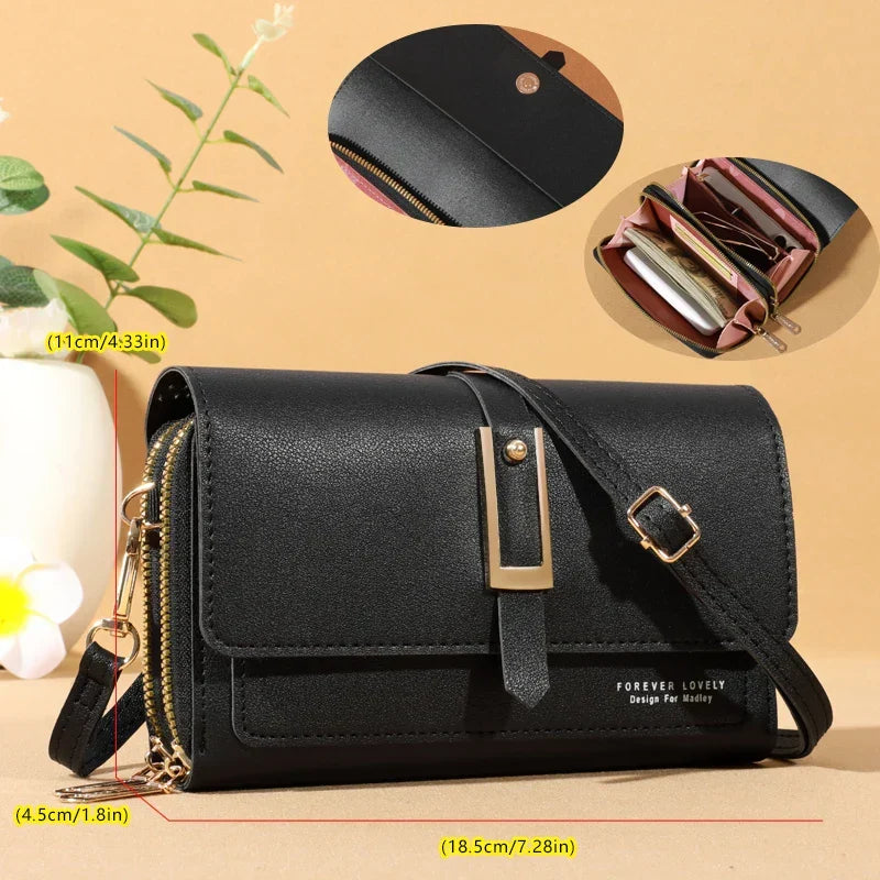 Women’s Compact Phone And Card Holder Crossbody Bag