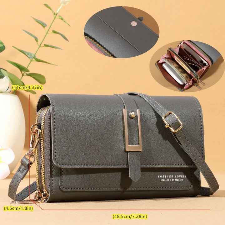 Women’s Compact Phone And Card Holder Crossbody Bag